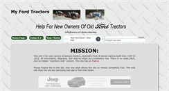 Desktop Screenshot of myfordtractors.com