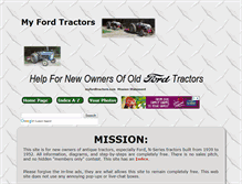 Tablet Screenshot of myfordtractors.com